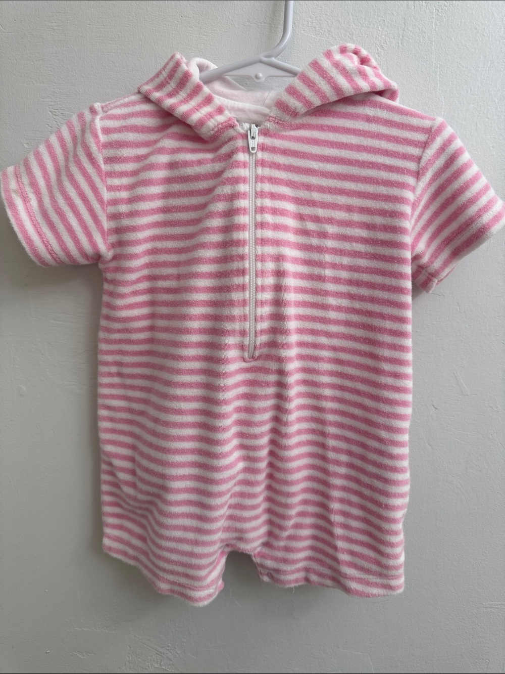 Kissy Kissy Hooded Terry Romper